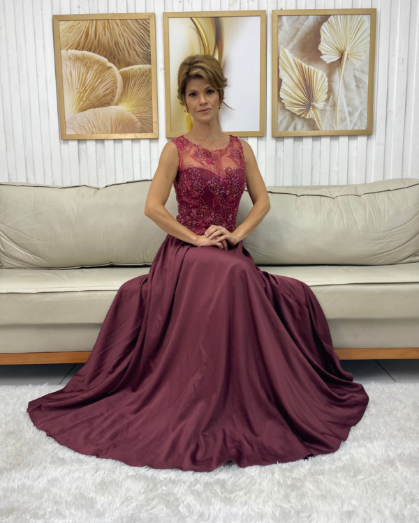 VESTIDO FESTA MARSALA - Image 2