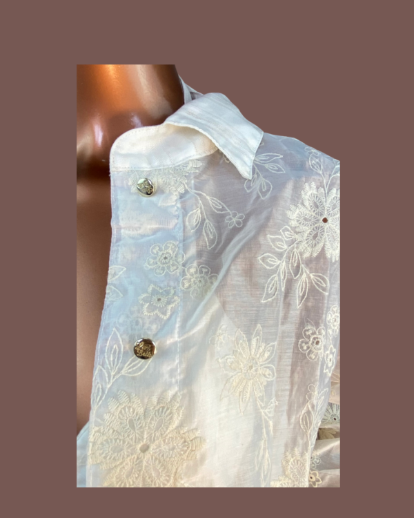 CAMISA OFF WHITE RENDA - Image 5