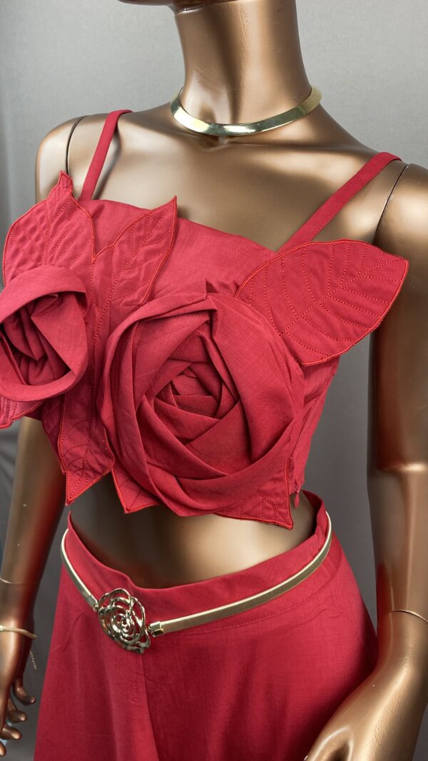 CONJ TOP FLOR + PANTALONA - Image 3