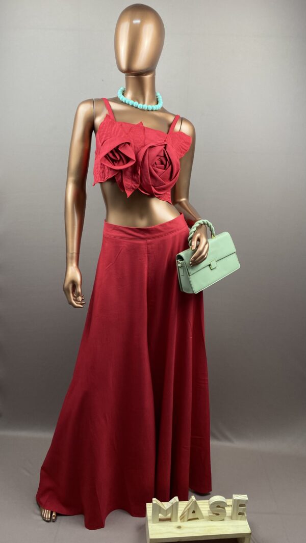 CONJ TOP FLOR + PANTALONA